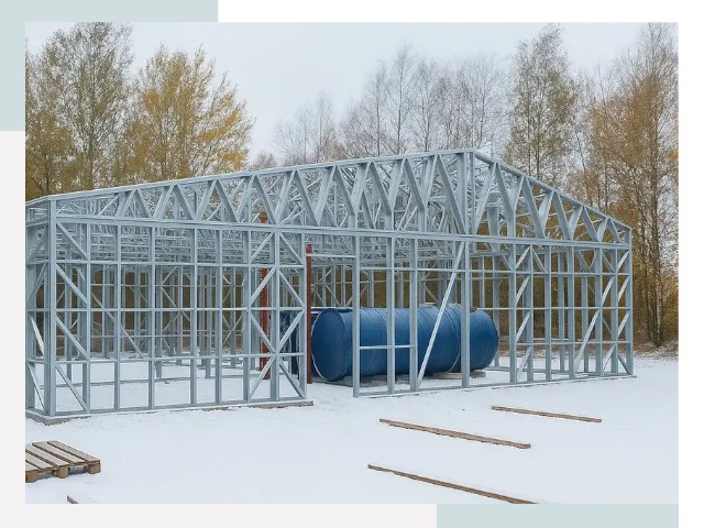 Металлические ангары в Альметьевске