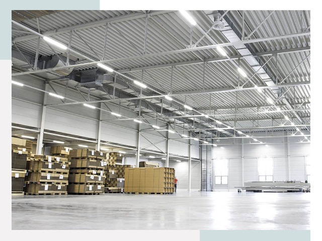 Освещение ангаров в Альметьевске