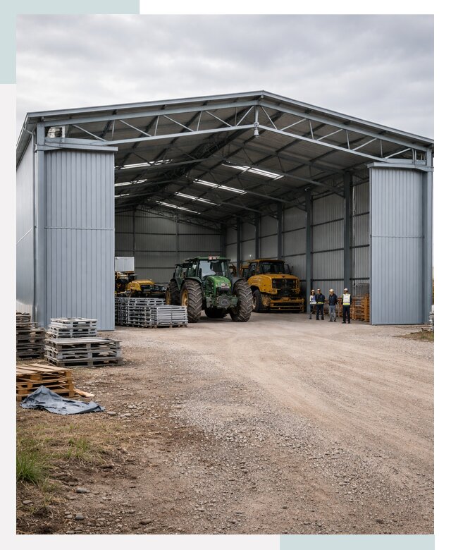 Ангары для сельхозтехники в Альметьевске от 20760 р. | СтальСтрой-Льм