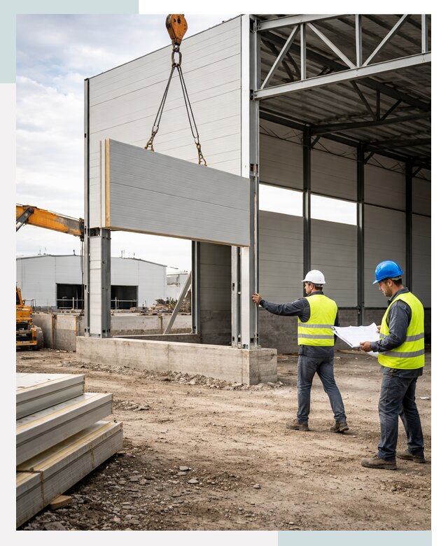 Склад из сэндвич панелей под ключ в Альметьевске от 9861 р. | СтальСтрой-Льм