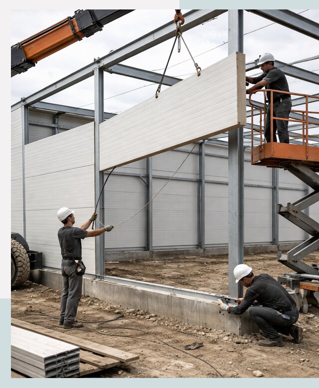 Строительство складов из сэндвич панелей в Альметьевске под ключ