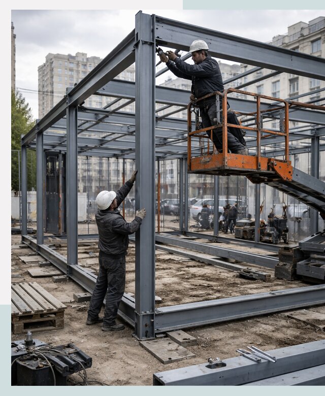 Строительство и монтаж торговых павильонов под ключ в Альметьевске